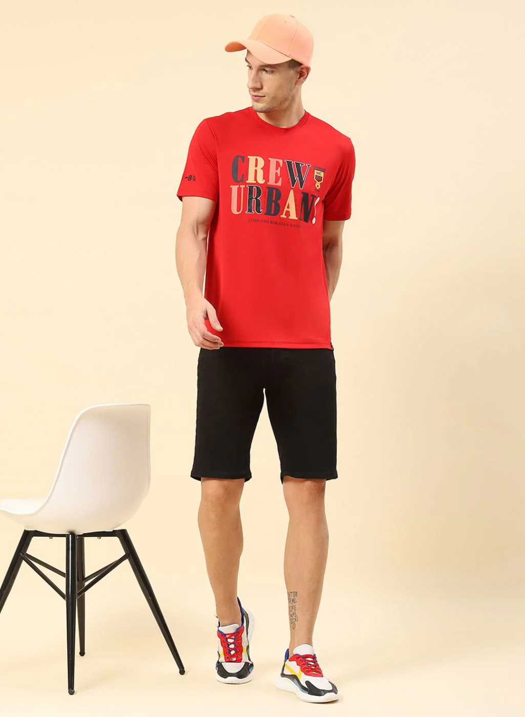 Men Red Printed T-Shirt - Image 2