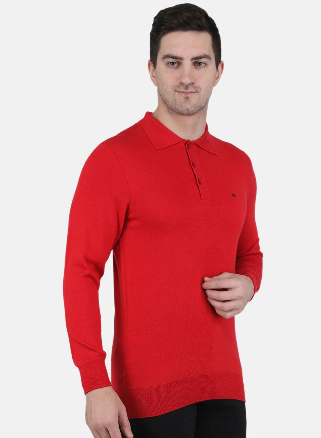 Men Red Solid T-Shirt - Image 6