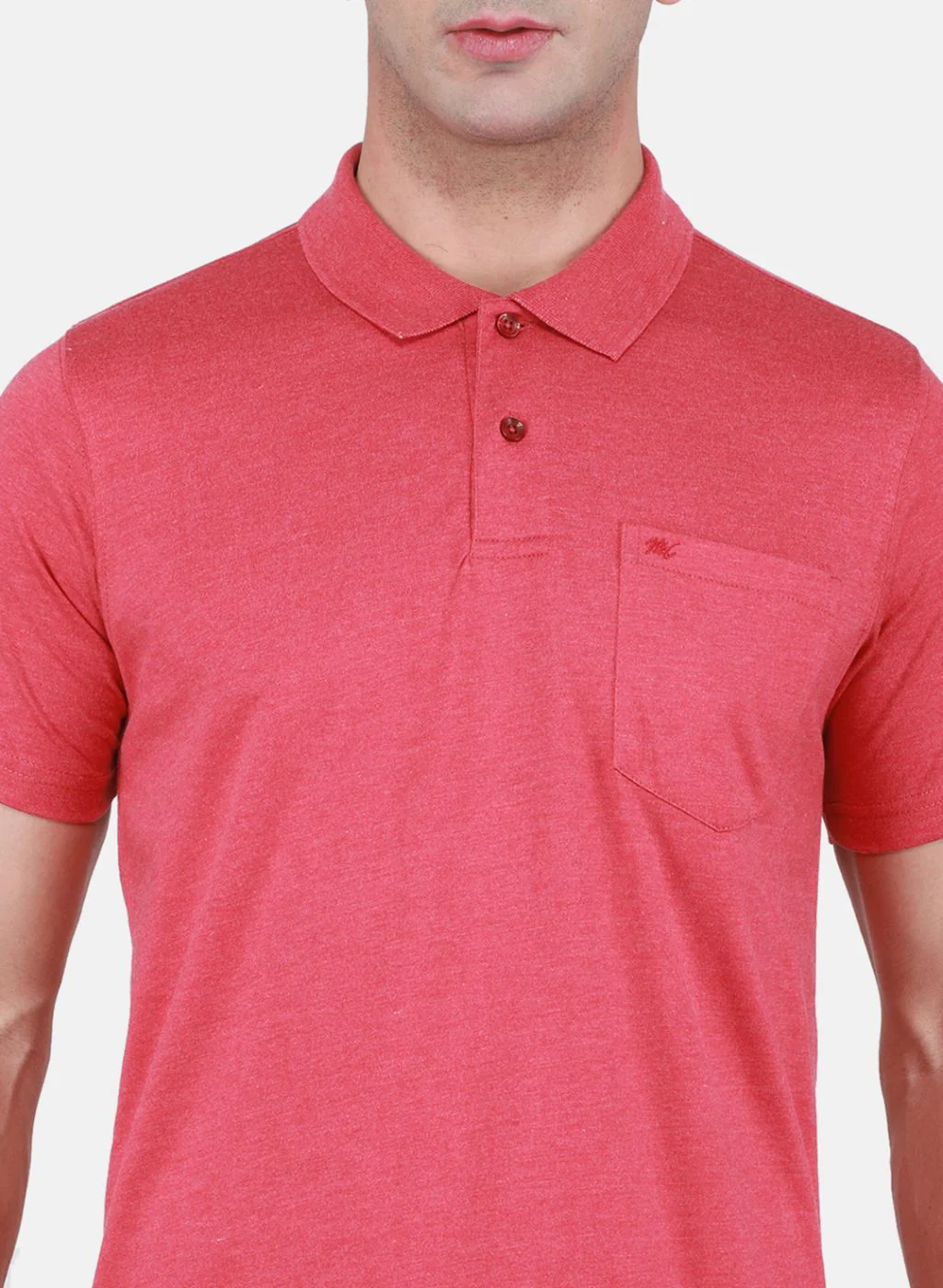 Men Red Solid T-Shirt - Image 5