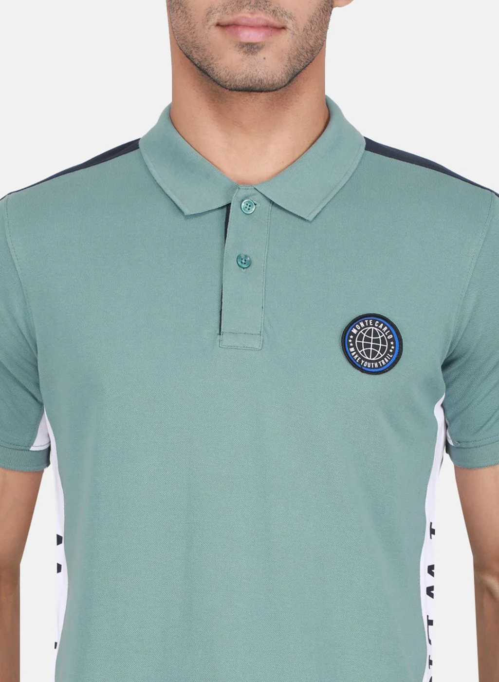 Men Sea Green Printed T-Shirt - Image 5