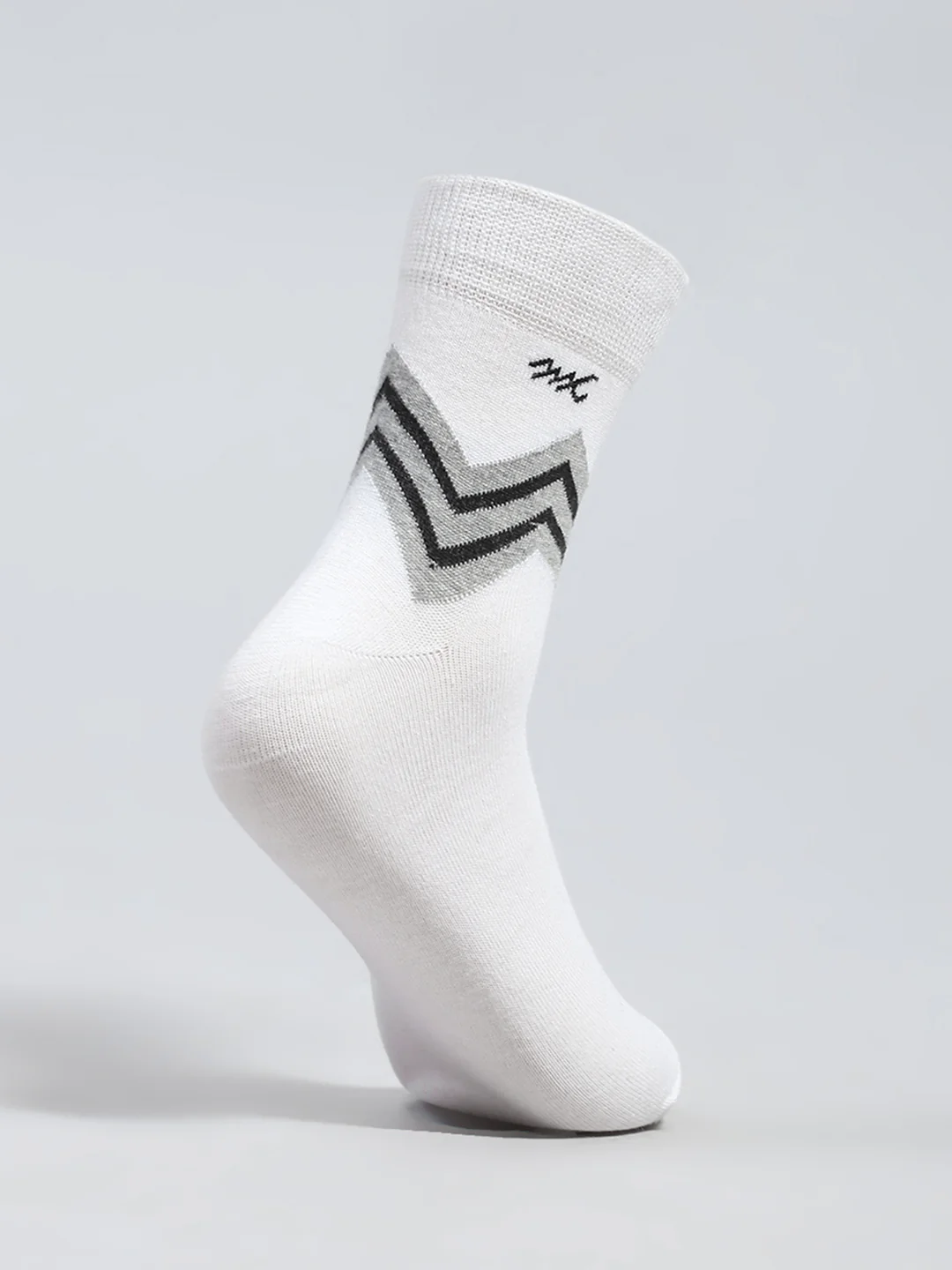 Men Cotton Self Design Mid Calf Length Socks (Pack of 3) - Image 5
