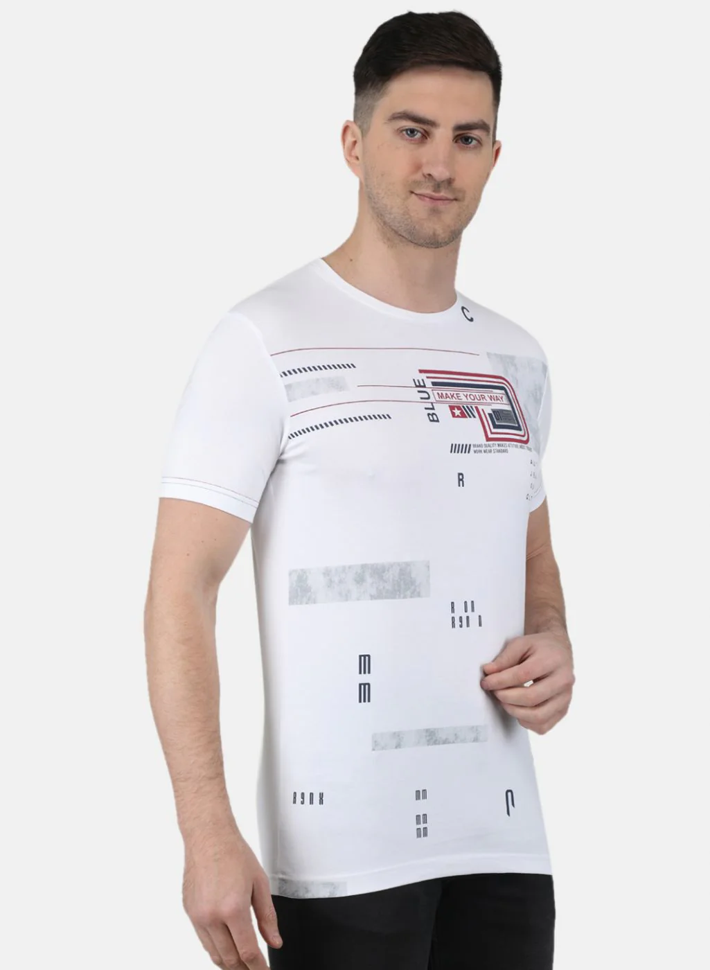 Men White Printed T-Shirt - Image 6