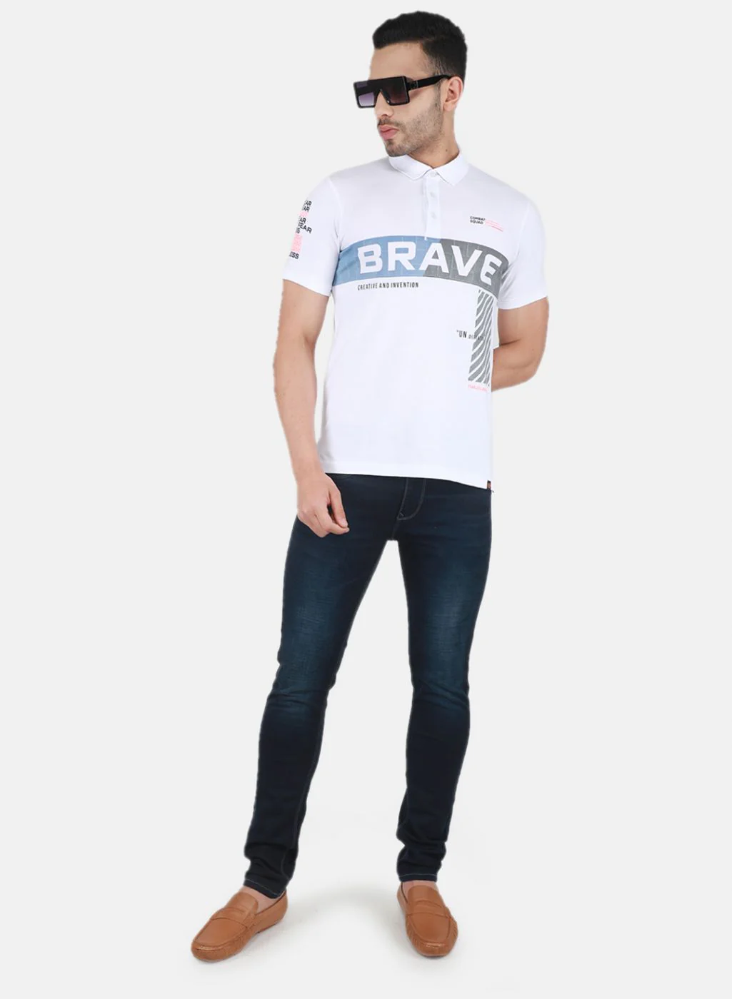 Men White Printed T-Shirt - Image 4