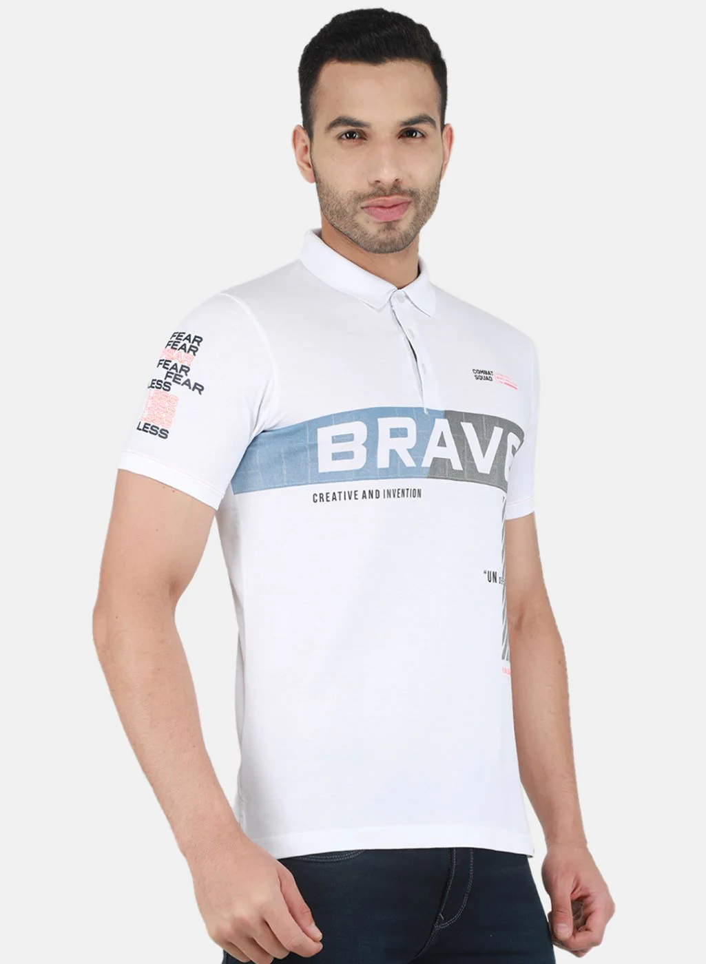 Men White Printed T-Shirt - Image 6
