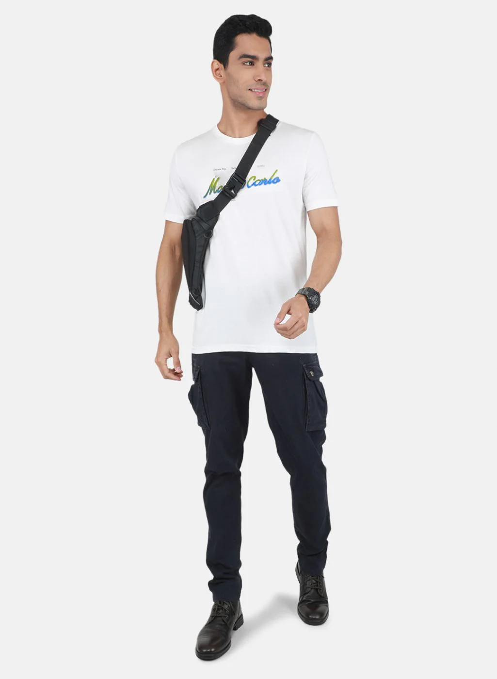 Men White Printed T-Shirt - Image 3