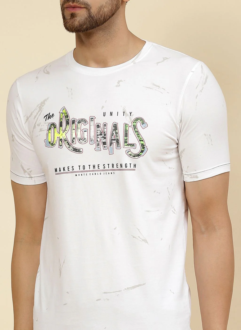 Men White Printed T-Shirt - Image 6