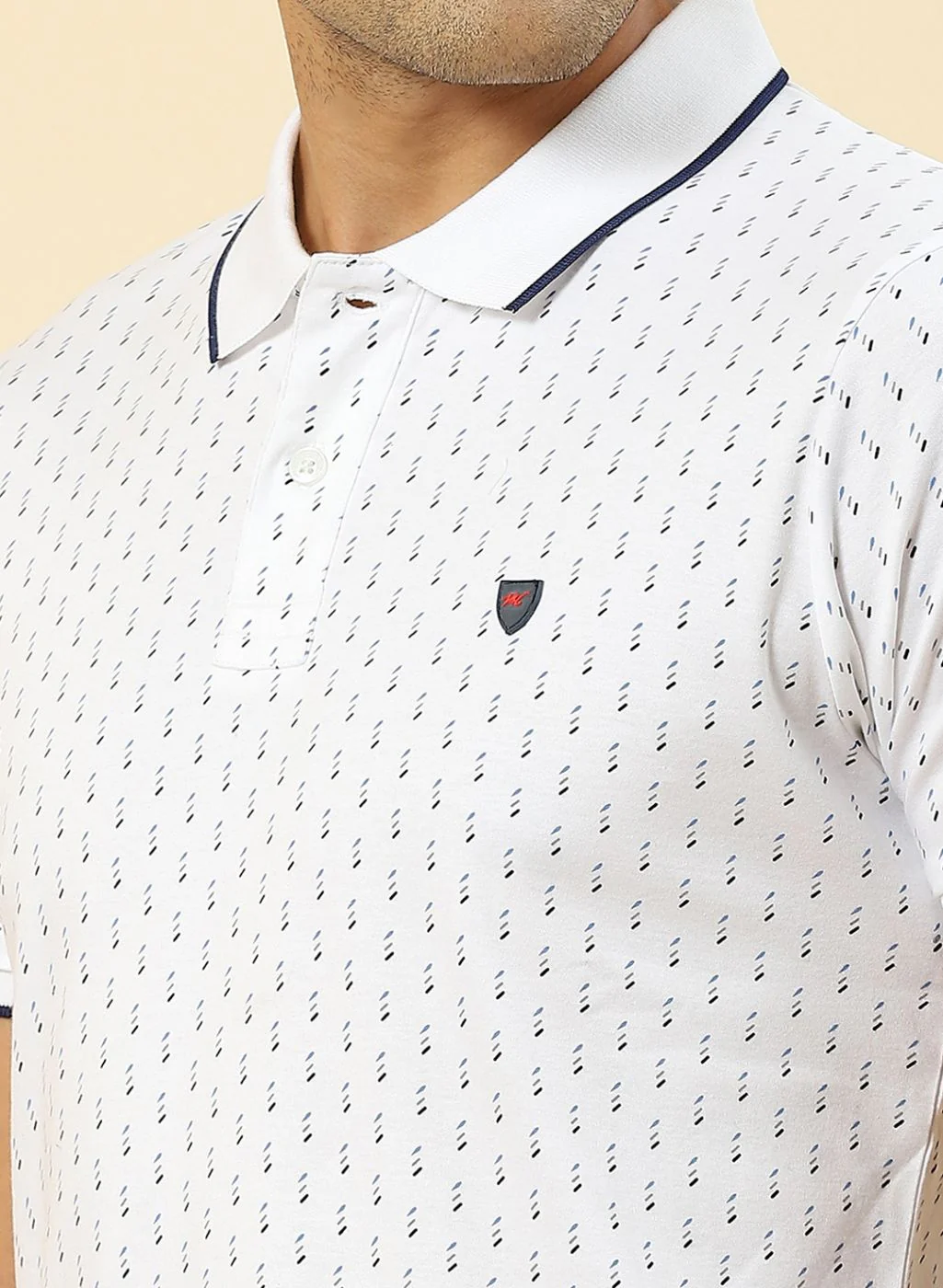 Men White Printed T-Shirt - Image 6