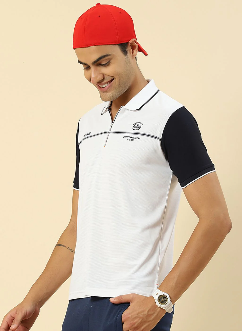 Men White Printed T-Shirt - Image 3