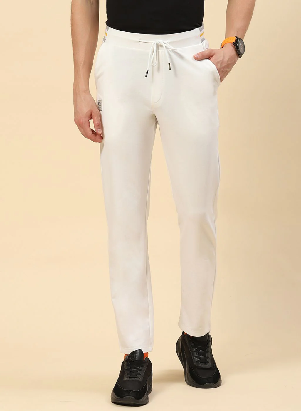 Men White Regular Fit Lower - Image 2