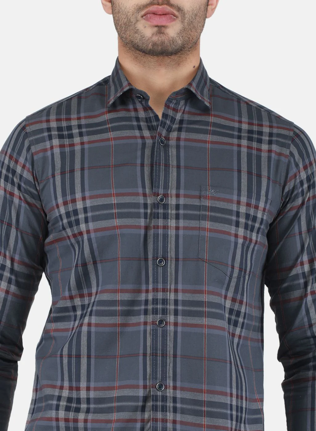 Men Yellow Check Shirt - Image 5