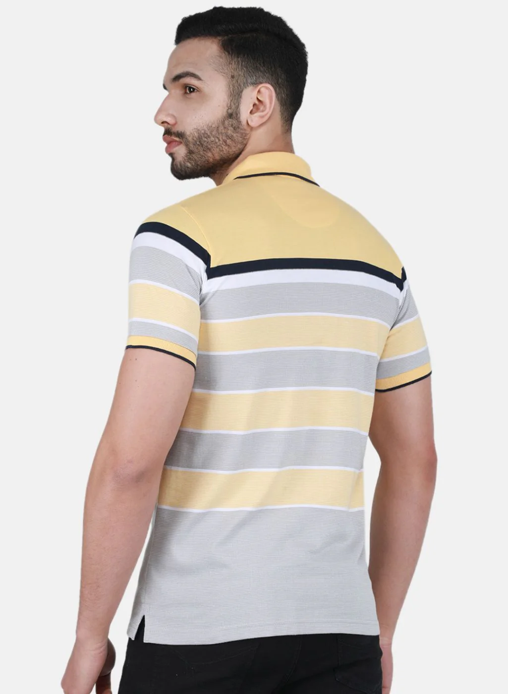 Men Yellow Printed T-Shirt - Image 3