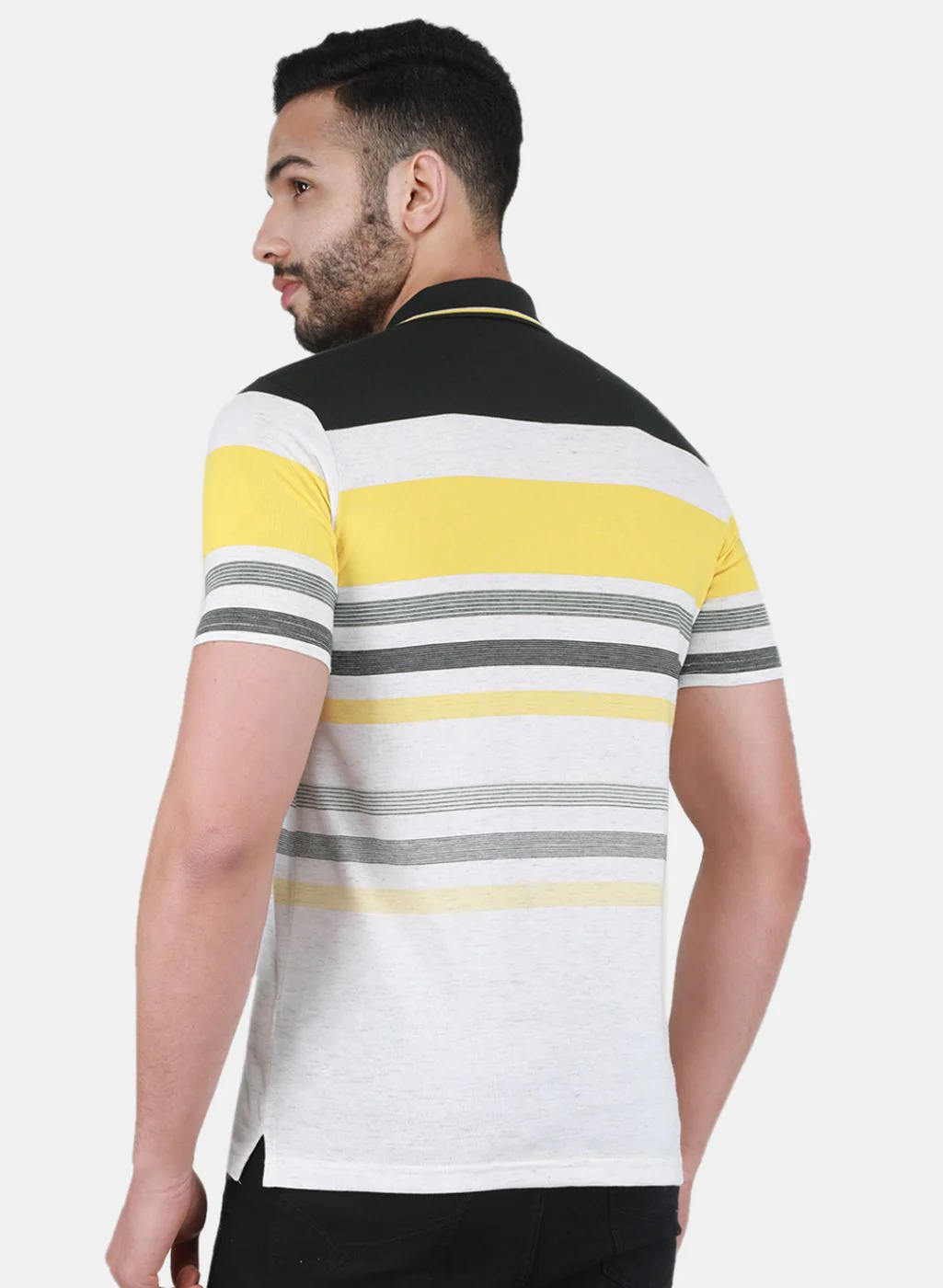 Men Yellow Printed T-Shirt - Image 3