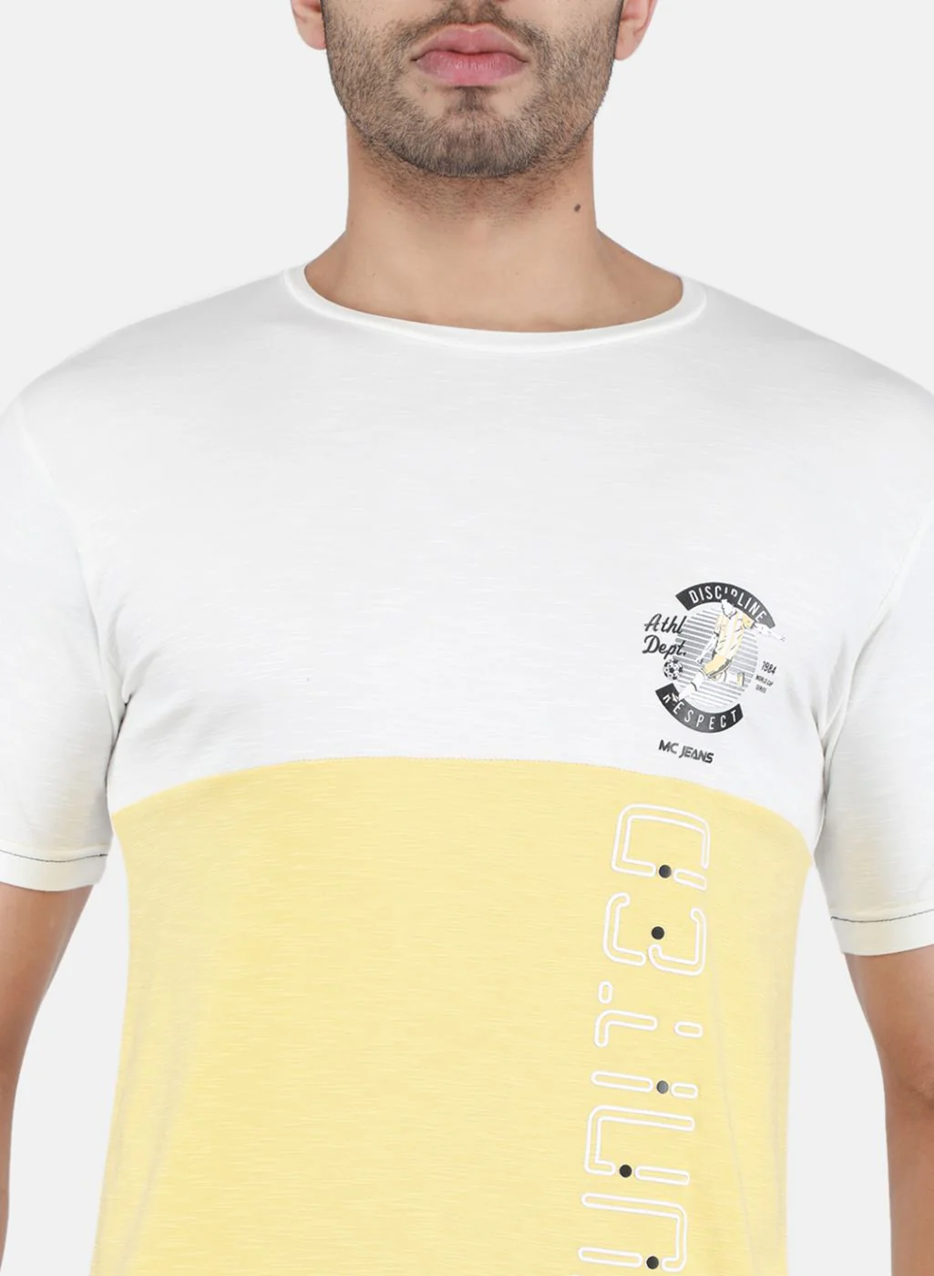 Men Yellow Printed T-Shirt - Image 5