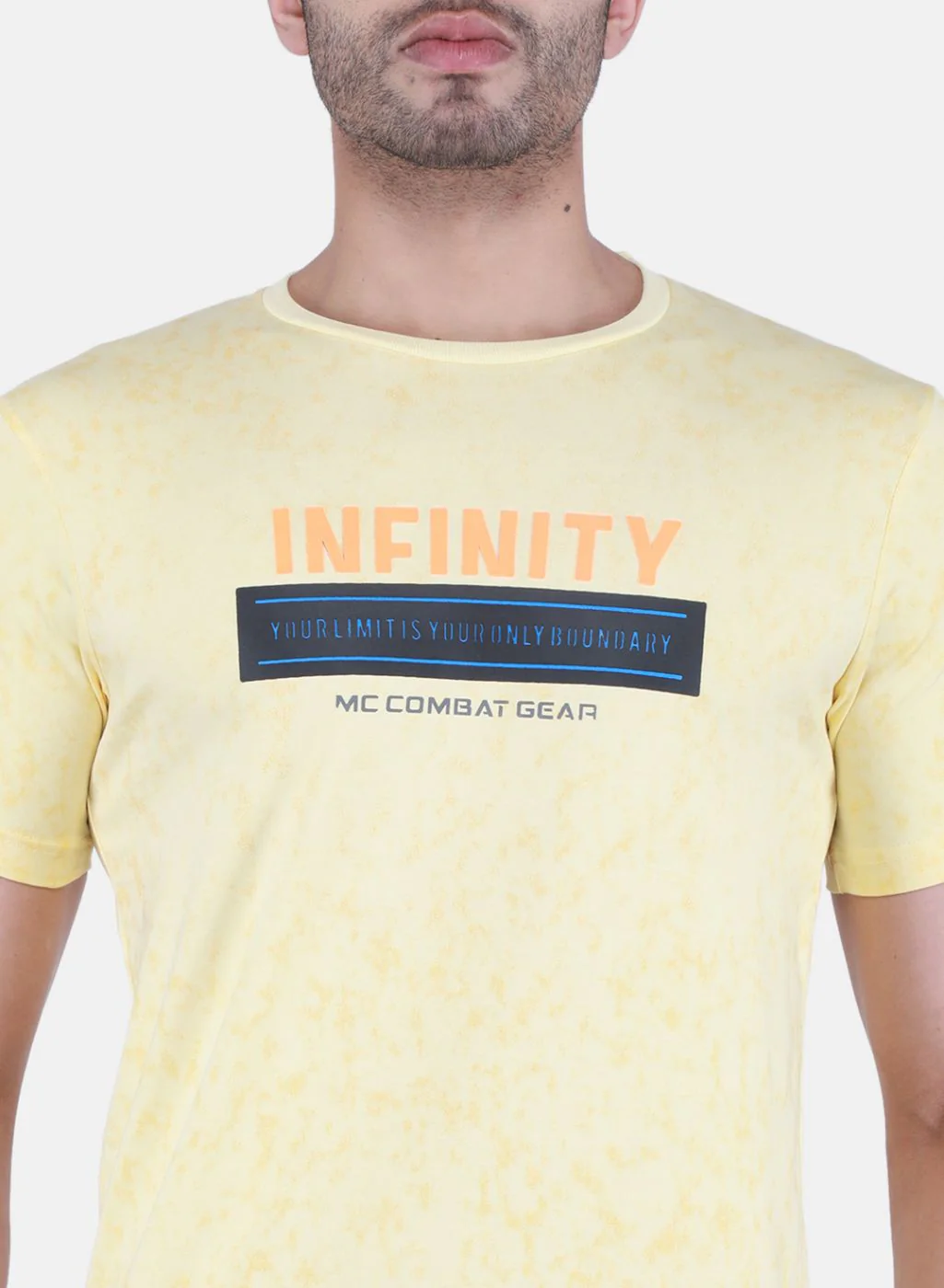 Men Yellow Printed T-Shirt - Image 5