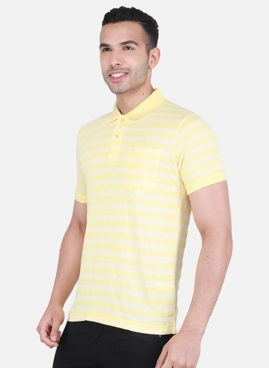 Men Yellow Printed T-Shirt - Image 2