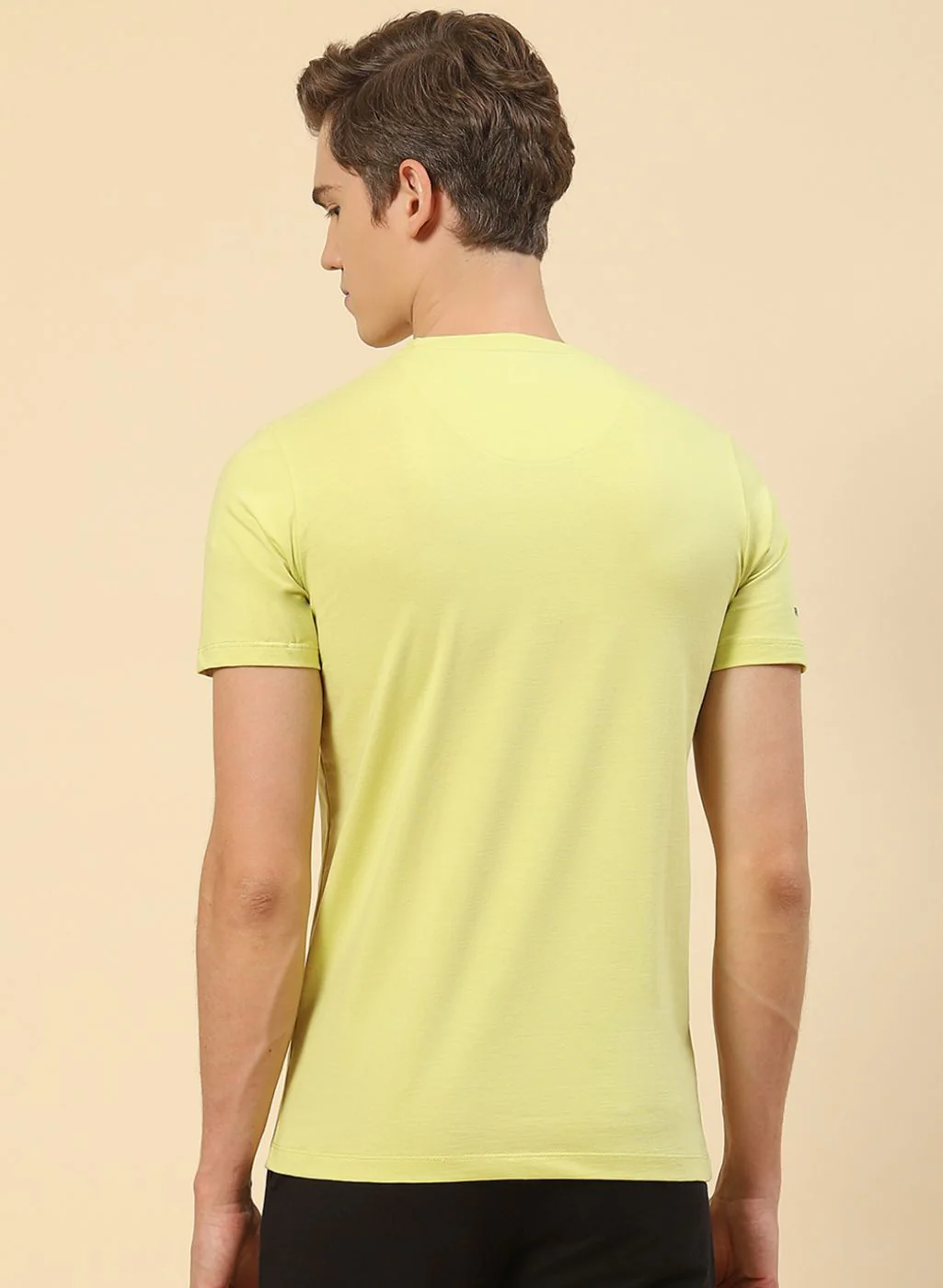 Men Yellow Printed T-Shirt - Image 5