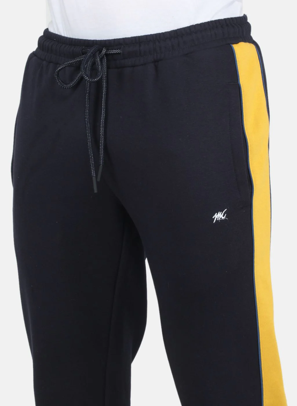 Men Yellow Solid Tracksuit - Image 6