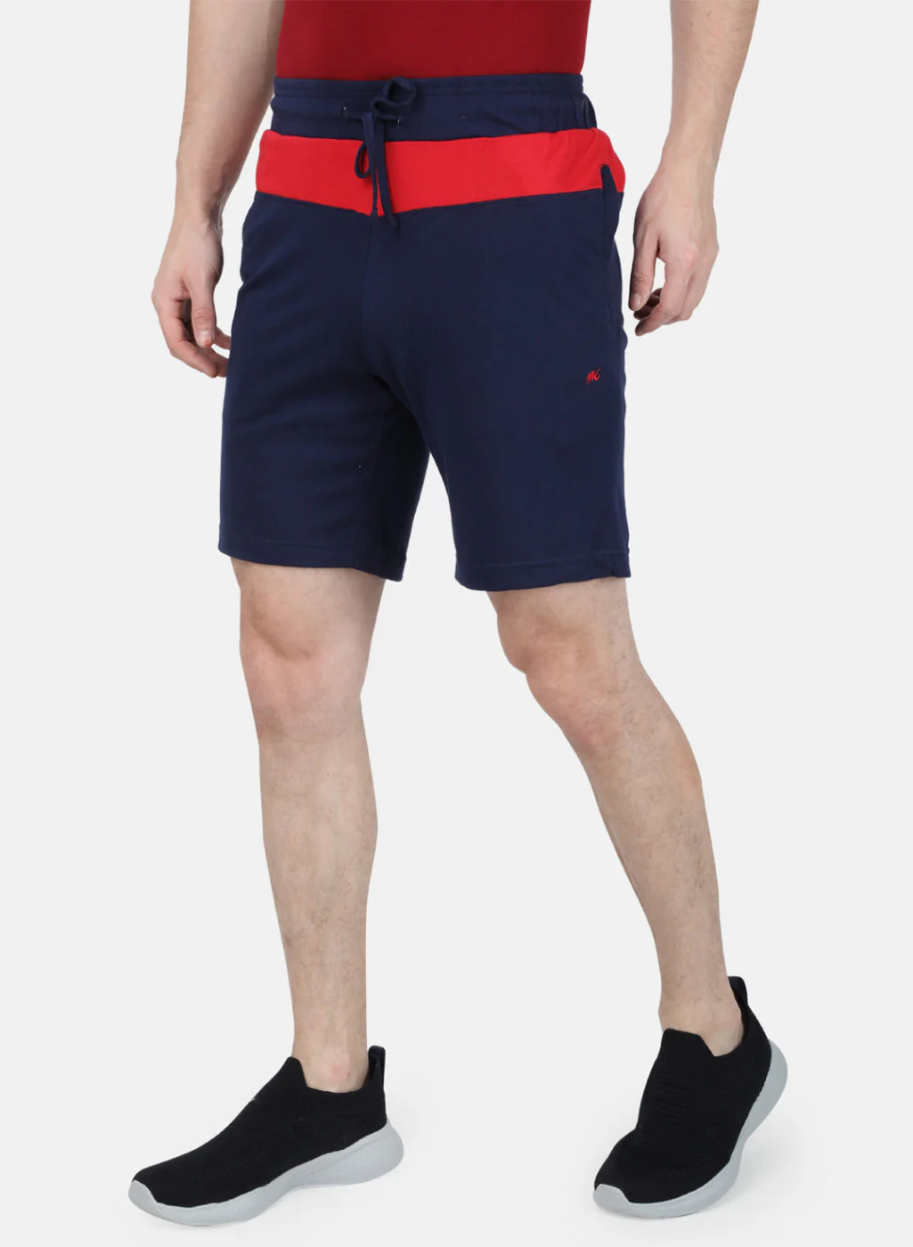 Mens Blue Plain Bermuda - Image 2