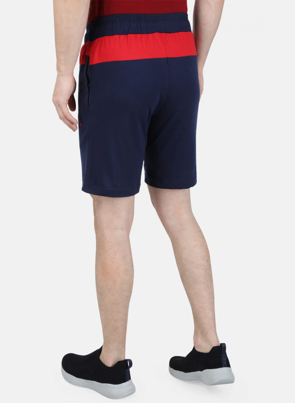 Mens Blue Plain Bermuda - Image 3