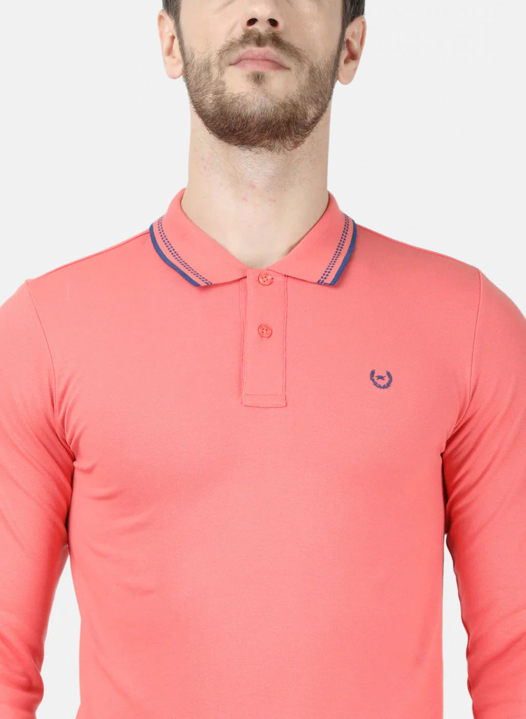 Mens Orange Plain T-Shirt - Image 5