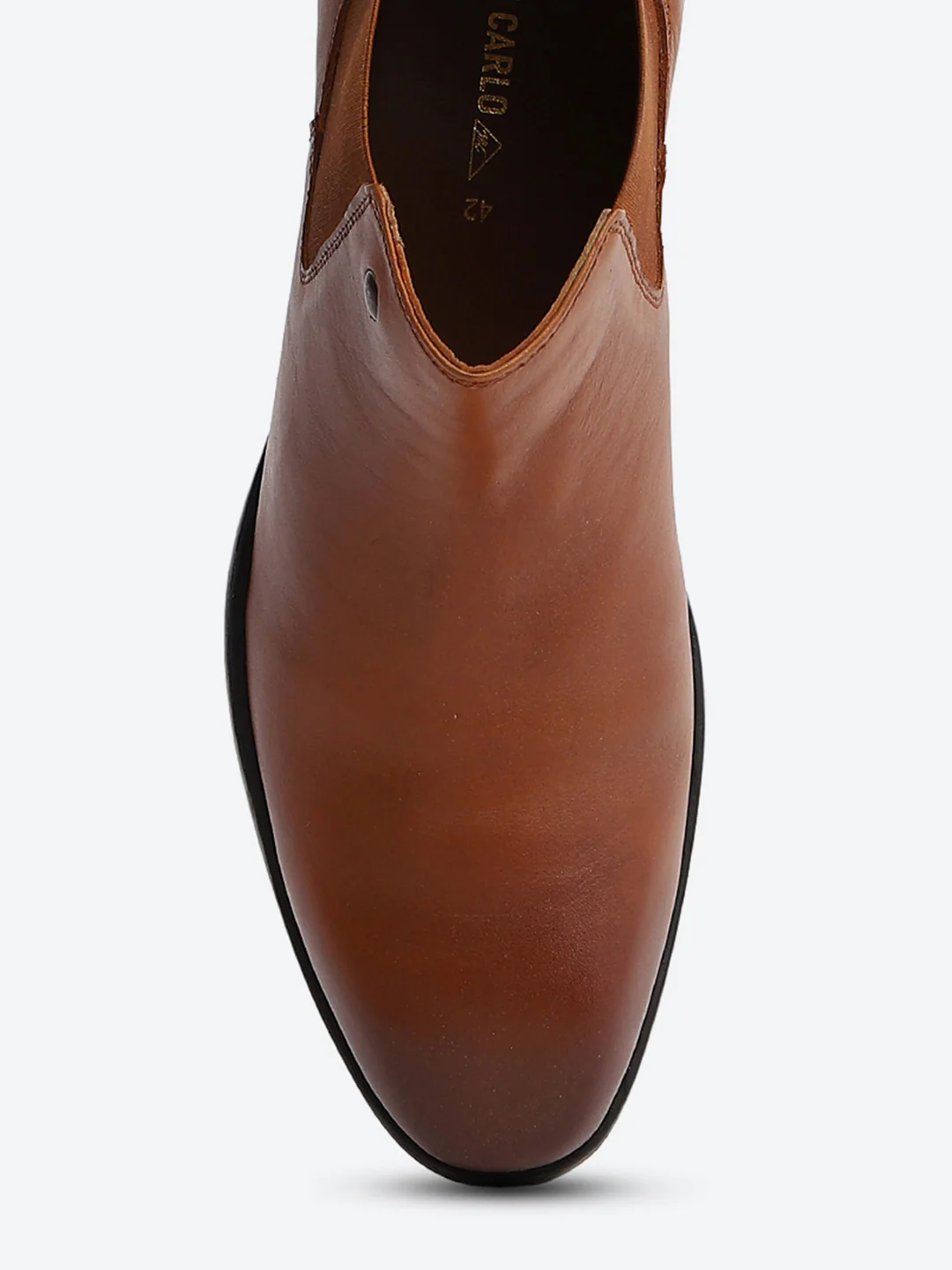Monte Carlo Men's Tan Leather Chelsea Classic Slip-On Ankle Boots for Formal & Casual Wear - Image 7