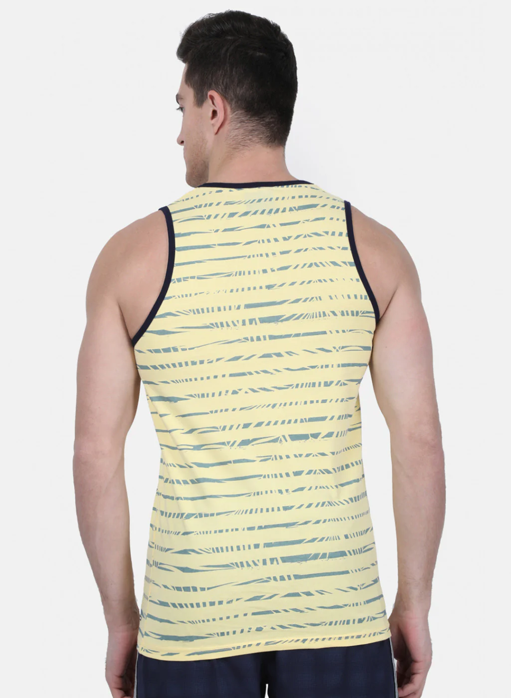 Mens Yellow Printed T-Shirt - Image 3