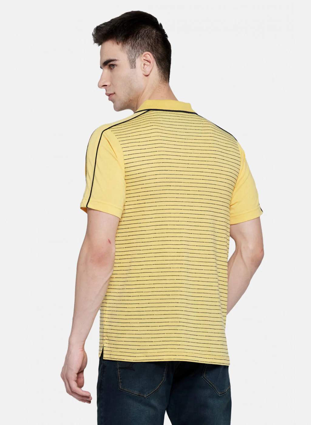 Mens Yellow Regular Fit Lower Set - Image 2