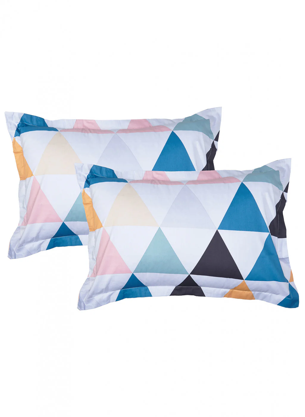 Multi Color 128/68 TC Bedsheet with 2 Pillow Covers - Image 2