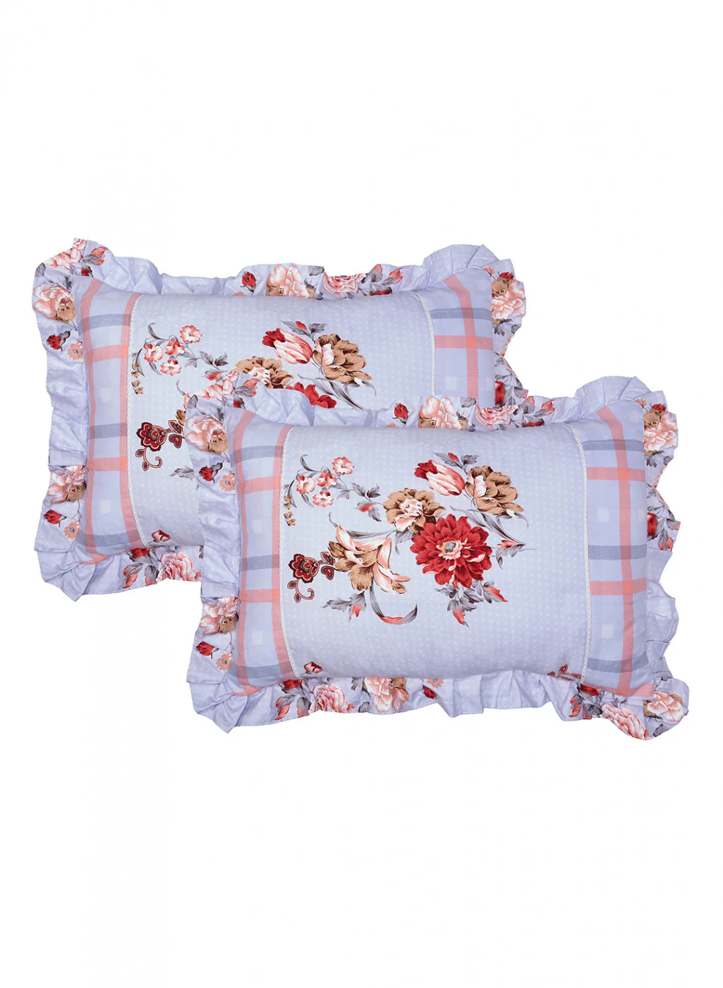 Multi Color 130 GSM Bedsheet with 2 Pillow Covers - Image 2