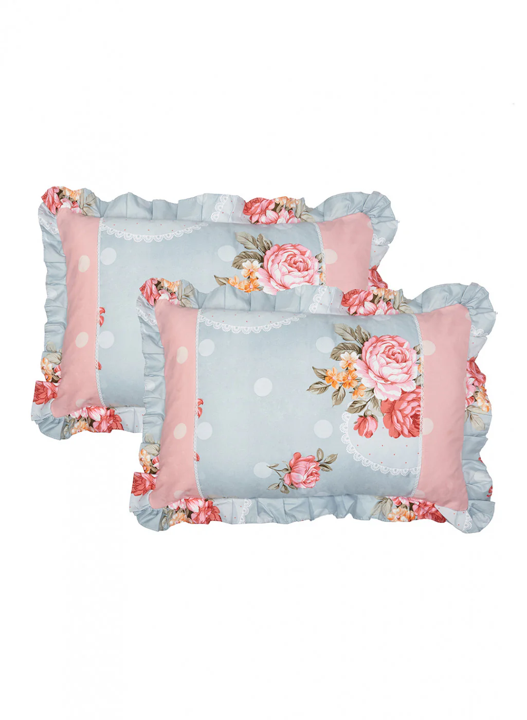 Multi Color 130 GSM Bedsheet with 2 Pillow Covers - Image 2