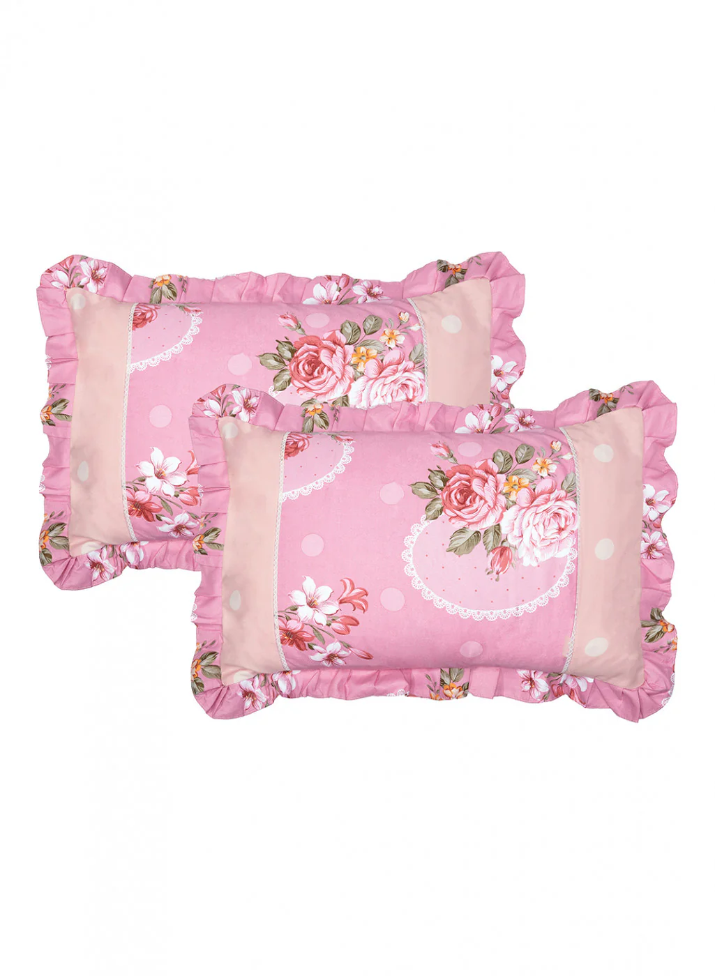 Multi Color 130 GSM Bedsheet with 2 Pillow Covers - Image 2