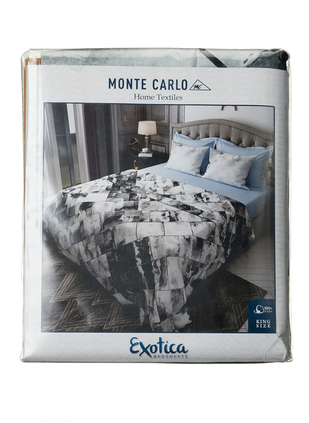 Multi Color 200 TC Bedsheet with 2 Pillow Covers - Image 2