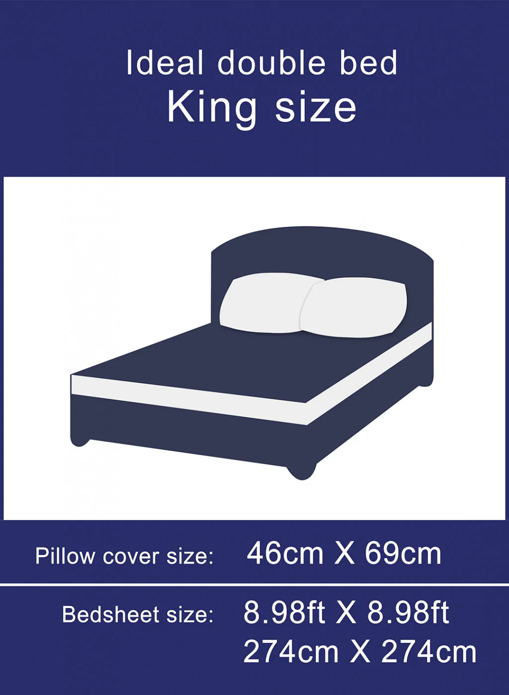 Multi Color 200 TC Bedsheet with 2 Pillow Covers - Image 7