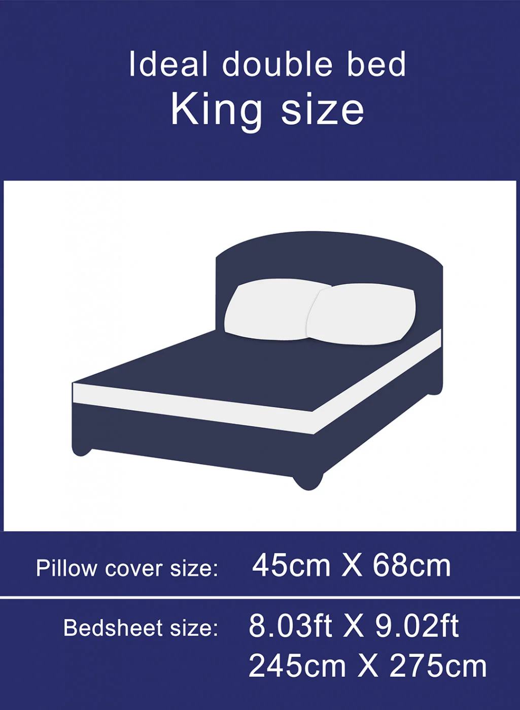 Multicolor 128 TC Bedsheet with 2 Pillow Covers (Romance) - Image 7