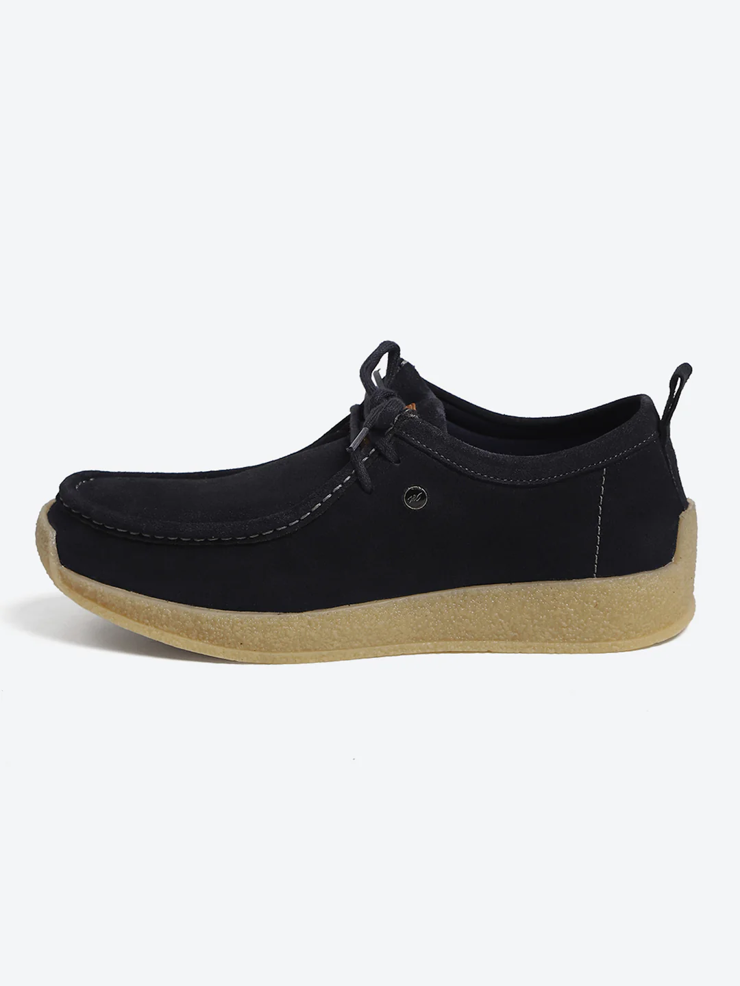 Monte Carlo Navy Blue Casual Moc-Toe-Lace Up Shoe for Men - Image 4