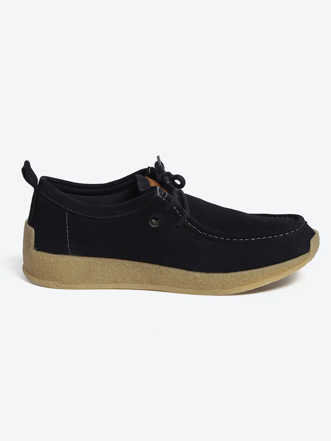 Monte Carlo Navy Blue Casual Moc-Toe-Lace Up Shoe for Men - Image 5