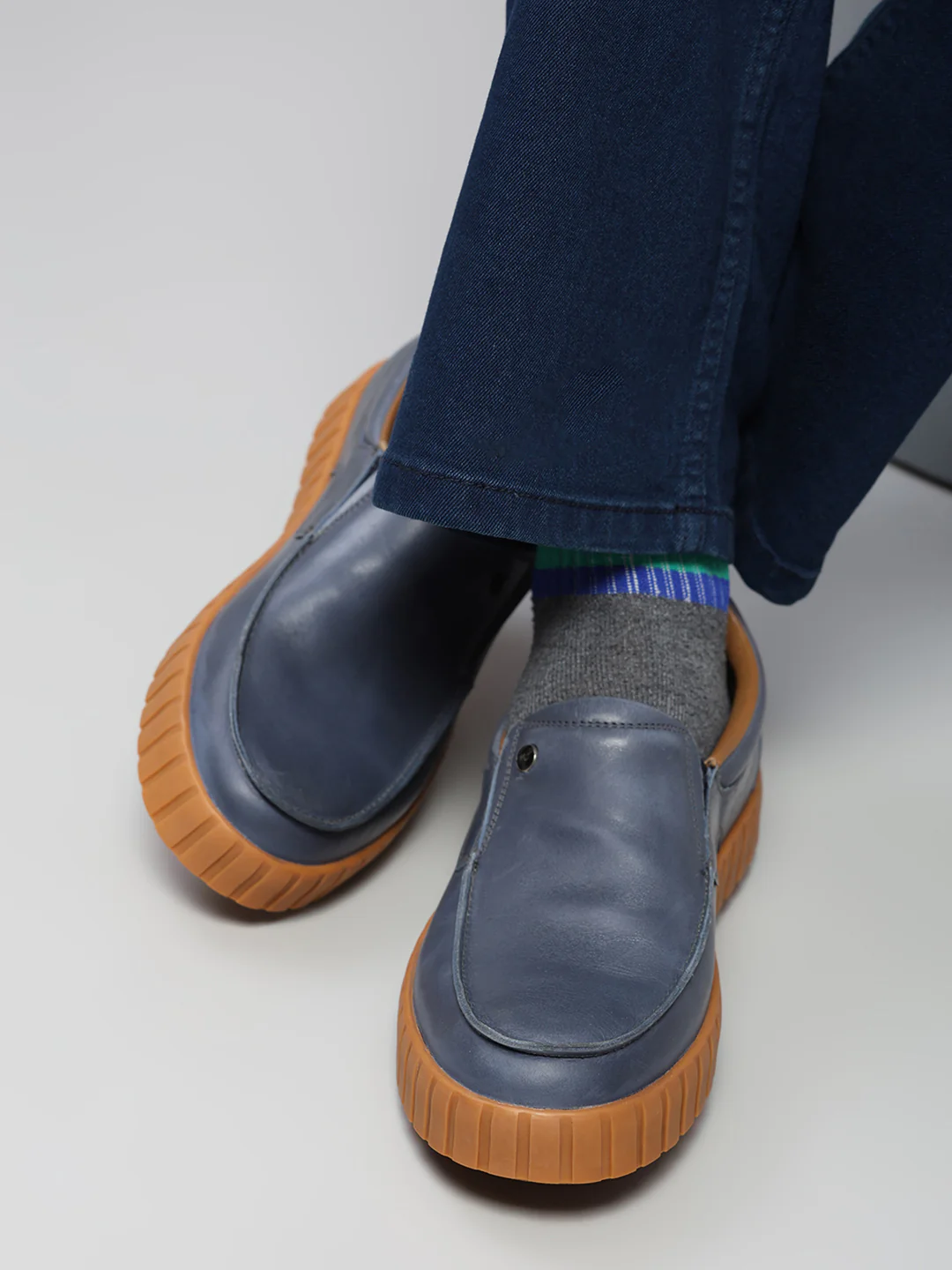 Monte Carlo Navy Blue Casual Slip-On Loafers/Moccasins for Men - Image 10