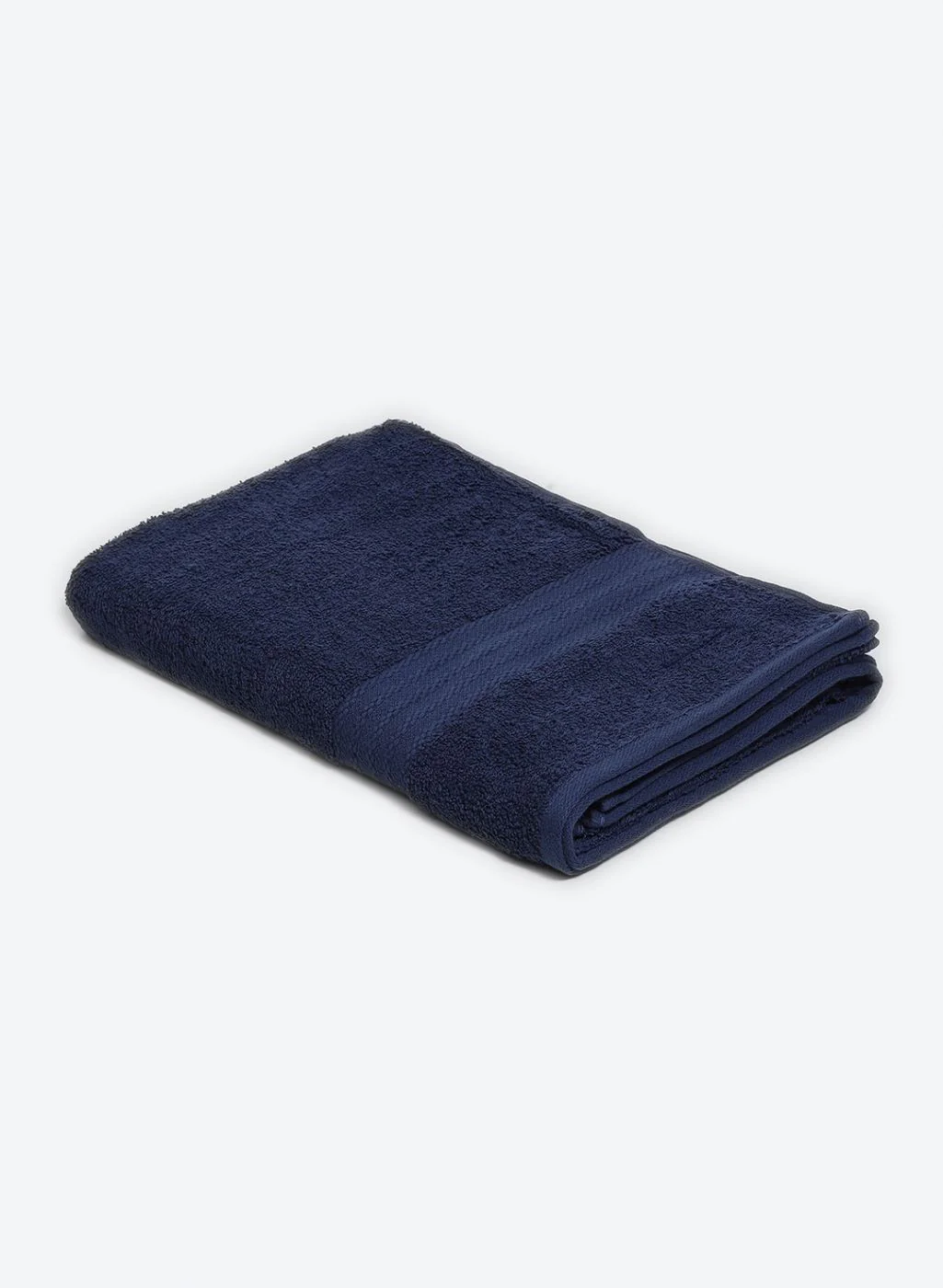 NAvy Blue Cotton 400 GSM Bath Towel - Image 2