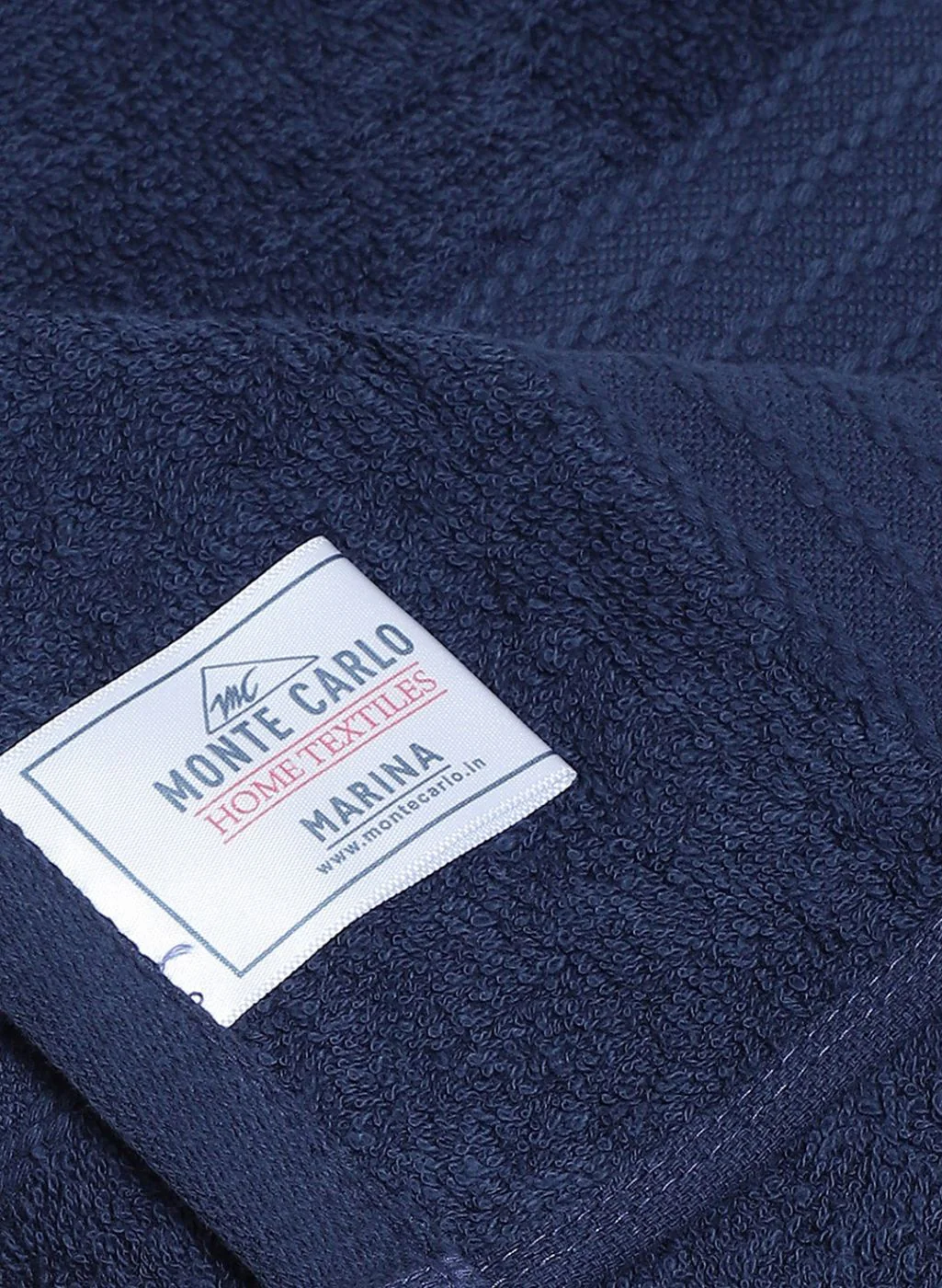 NAvy Blue Cotton 400 GSM Bath Towel - Image 4
