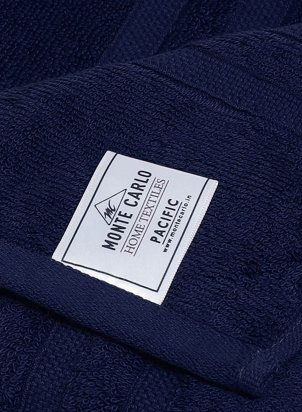 NAvy Blue Cotton 525 GSM Bath Towel - Image 4