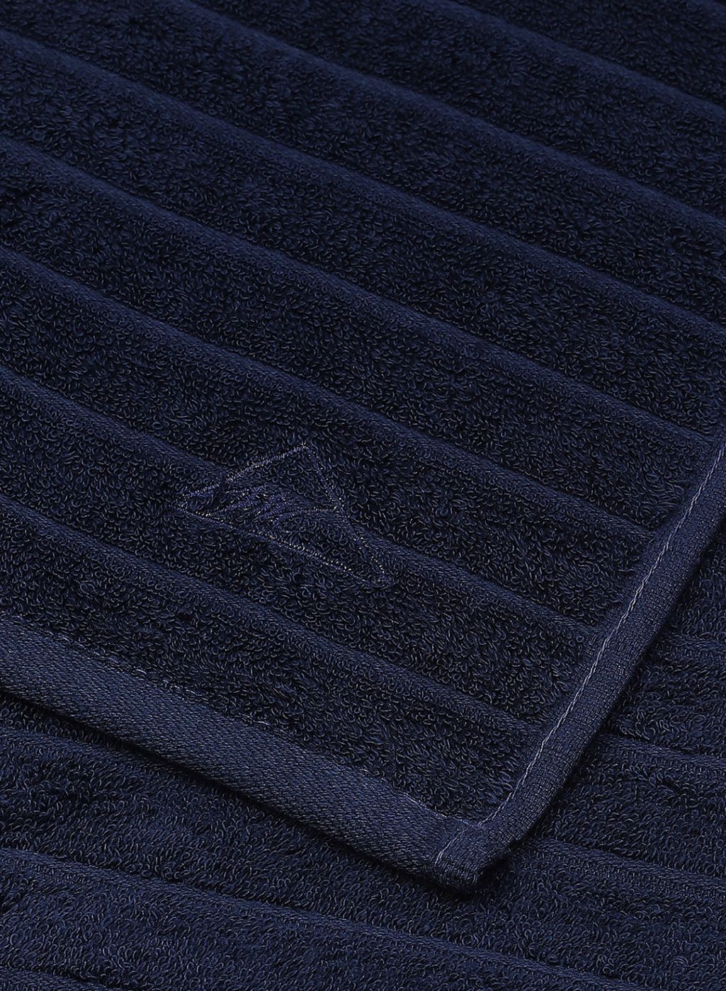 NAvy Blue Cotton 525 GSM Towel Set Pack of 2 (1 Bath & 1 Hand Towel) - Image 5