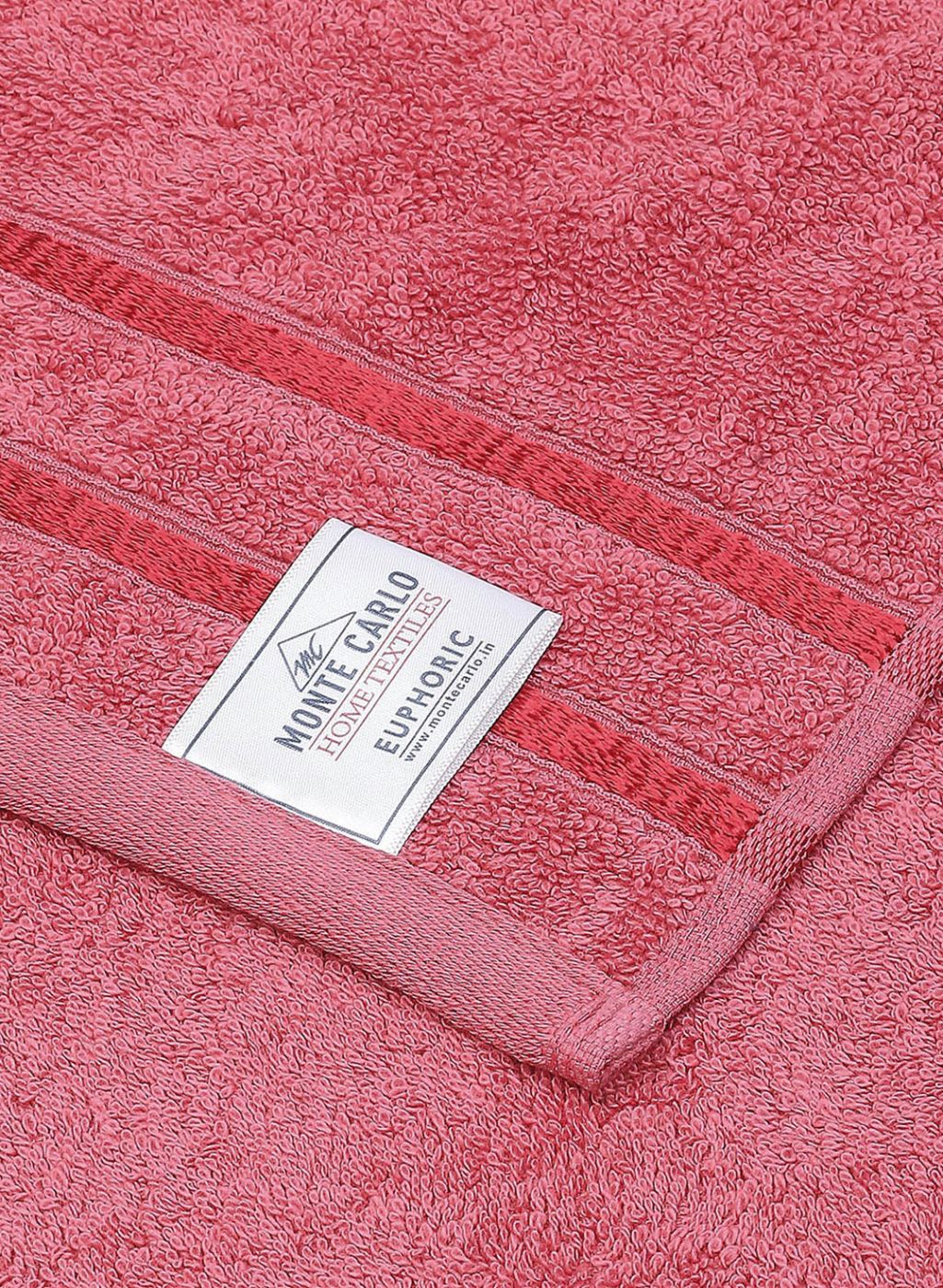 NAvy Blue & Pink Cotton 525 GSM Towel Set Pack of 4 (2 Bath & 2 Hand Towels) - Image 6