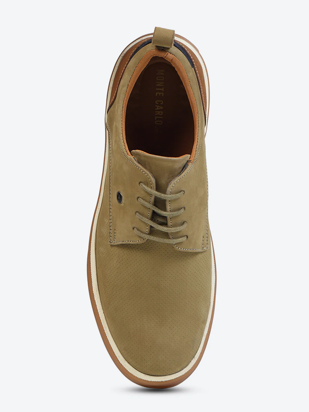 Monte Carlo Olive Casual Lace Up Sneakers Shoes for Men - Image 6
