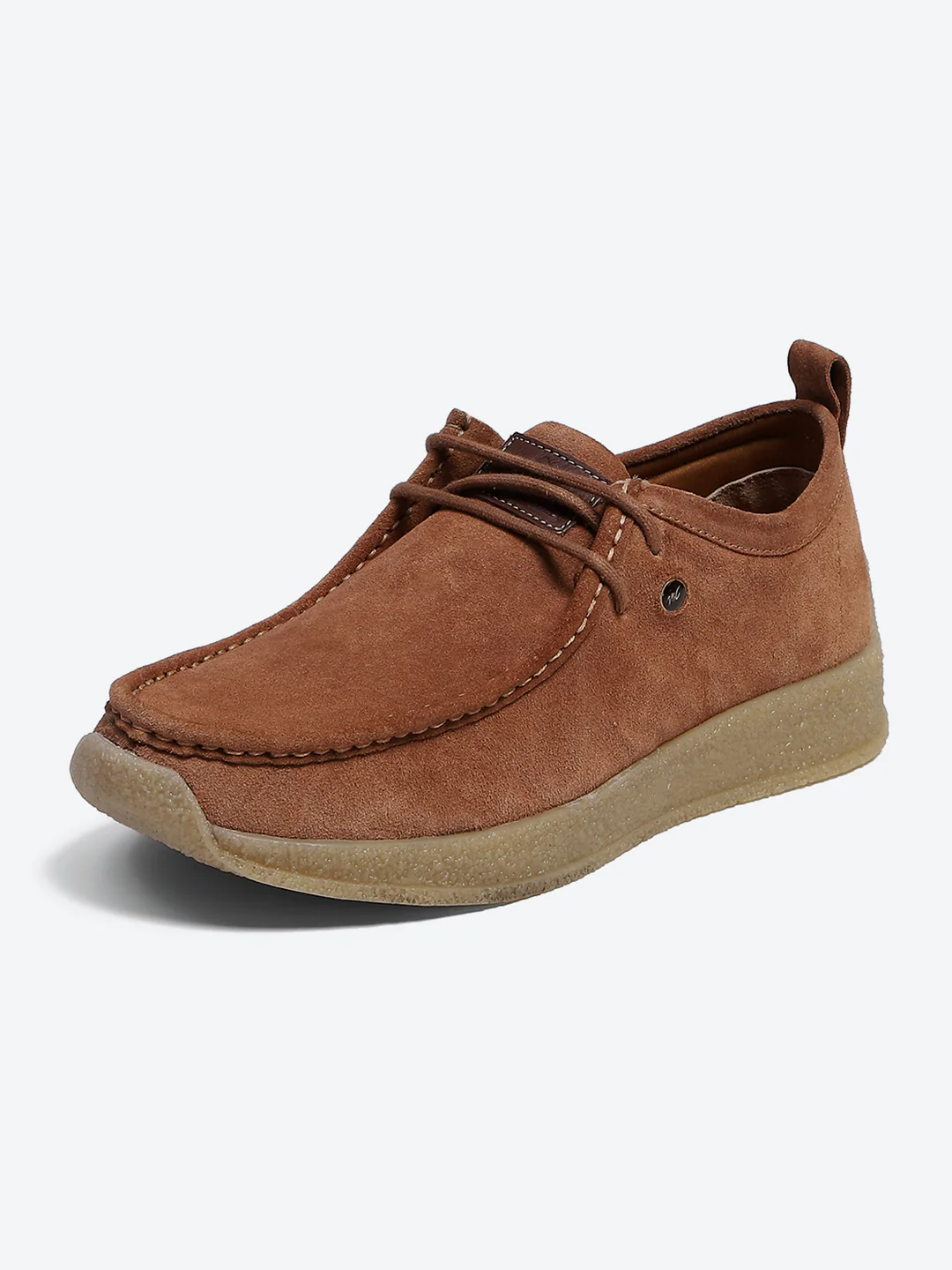 Monte Carlo Peach Casual Moc-Toe-Lace Up Shoe for Men - Image 3