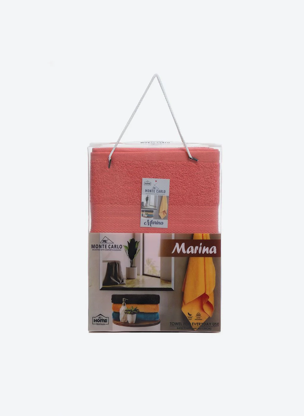 Peach Cotton 400 GSM Bath Towel - Image 5