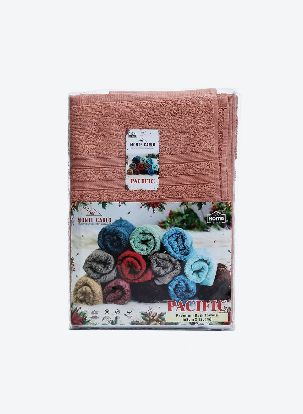 Peach Cotton 525 GSM Bath Towel - Image 5