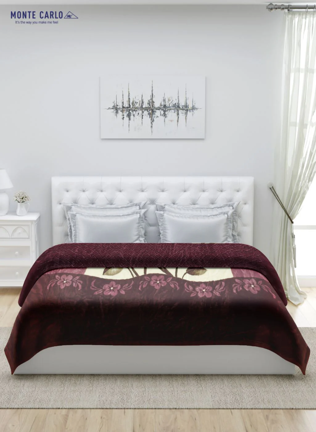 Printed Mink Double Blanket for Heavy Winter -3 Ply - Image 3
