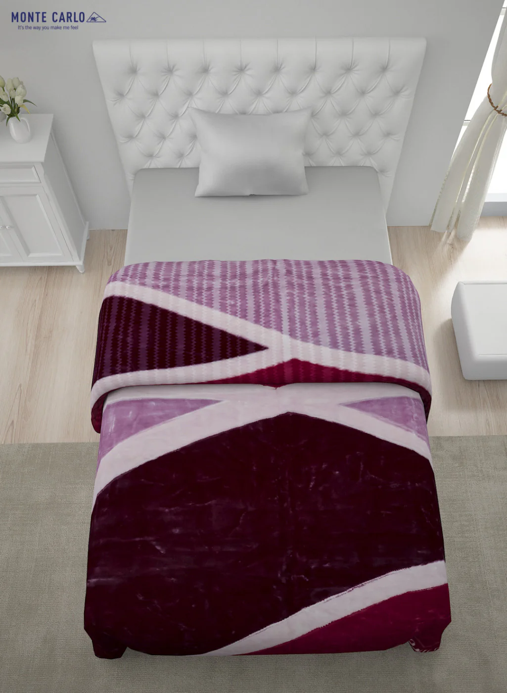 Printed Mink Single Blanket for Heavy Winter -2 Ply - Image 3