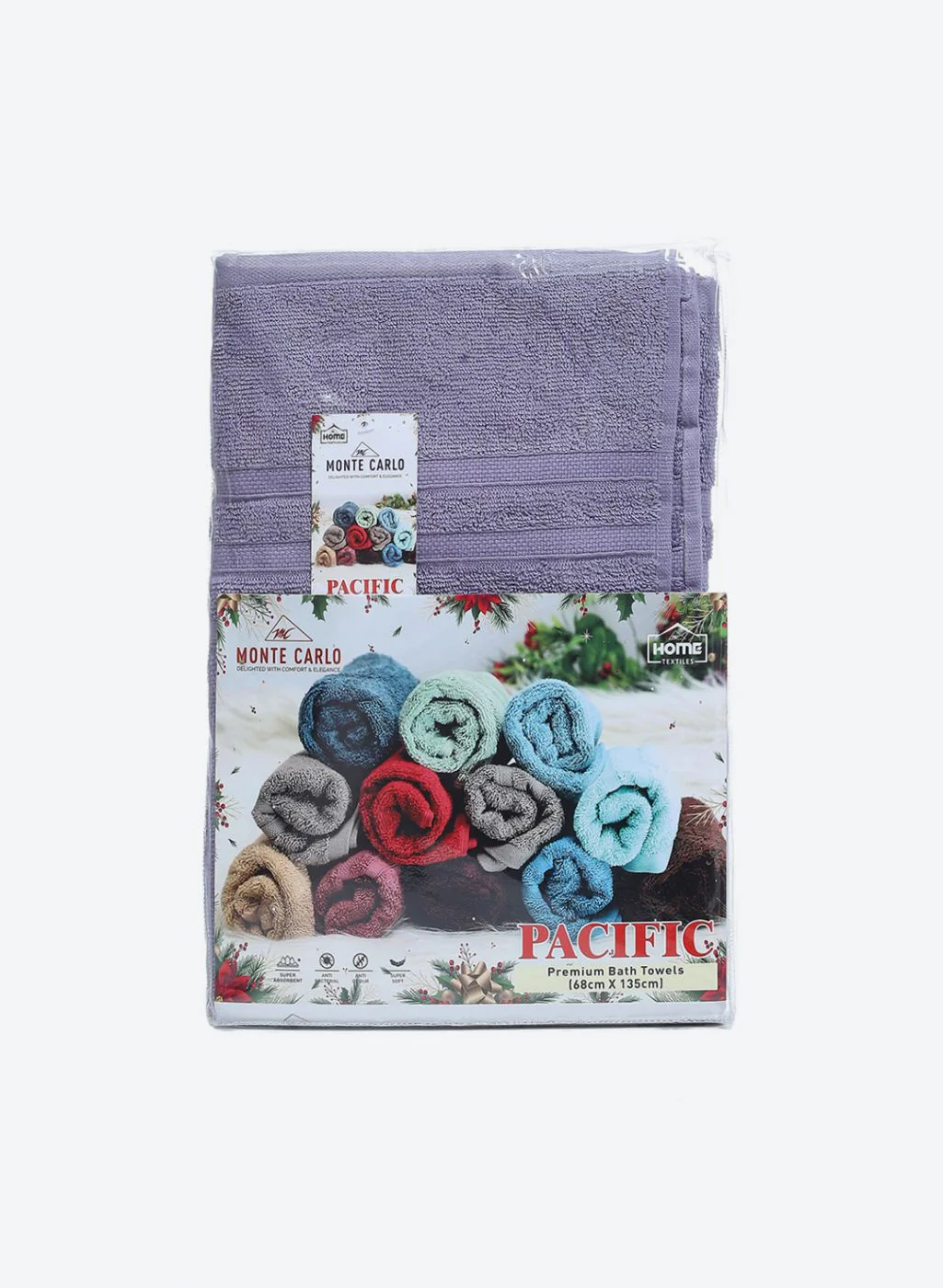 Purple Cotton 525 GSM Bath Towel - Image 5
