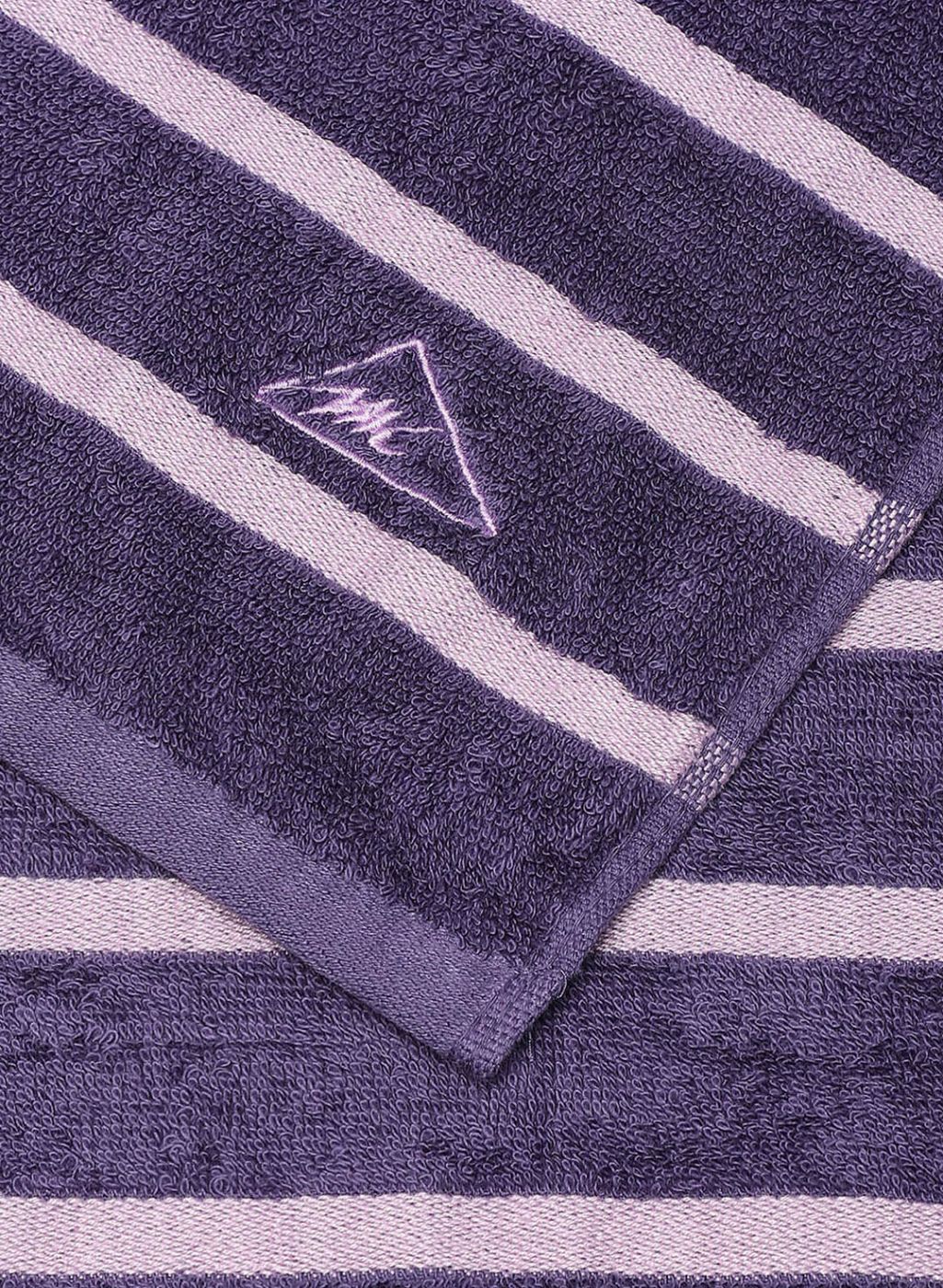 Purple & Pink Cotton 525 GSM Bath Towel (Pack of 2) - Image 4